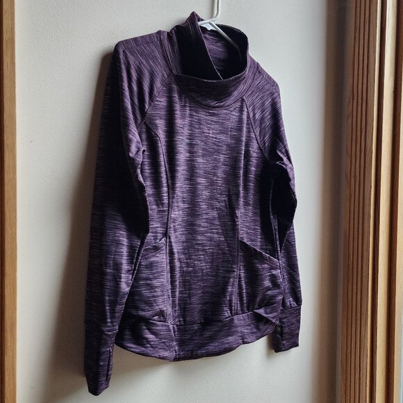 90 Degree By Reflex Purple Mock Neck Pullover Athletic Jersey Size Small - Picture 4 of 16